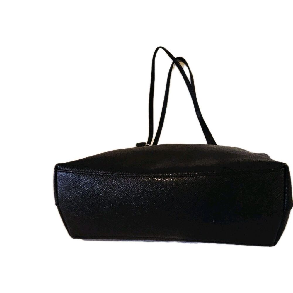 Coach Medium Leather Shoulder Bag Black - Picture 8 of 12